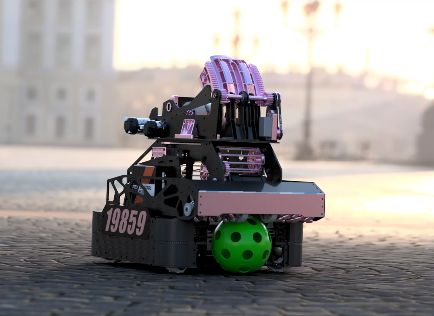 CAD render of the IK19859 robot